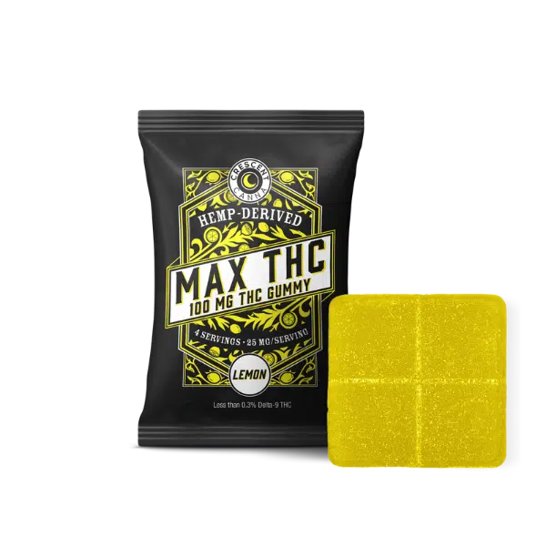 Lemon 100 mg Max THC Gummy